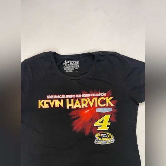 Chase Authentics NASCAR 2014 Champion Kevin Harvick T-shirt Women Medium Black - Picture 4 of 6